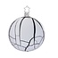 Inge Glas Manufaktur Dusty black and white, zwart en witte kerstbal 8 cm