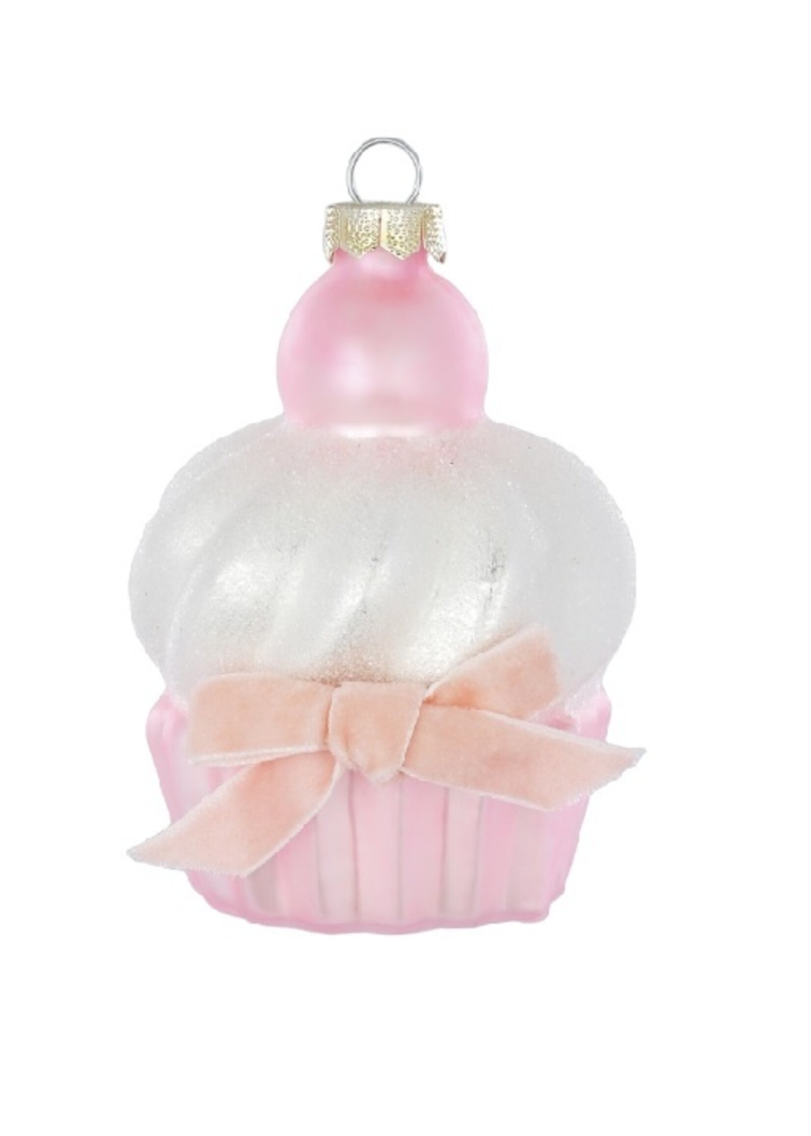 roze zoete cupcake kerstboom decoratie 9 cm