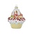 Kerstboomhanger Cupcake met strooisels
