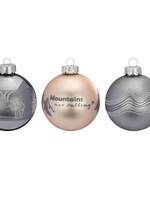 Kerstballen Mountains Best - set van 3