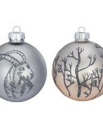 Kerstballen Mountain High - set van 2