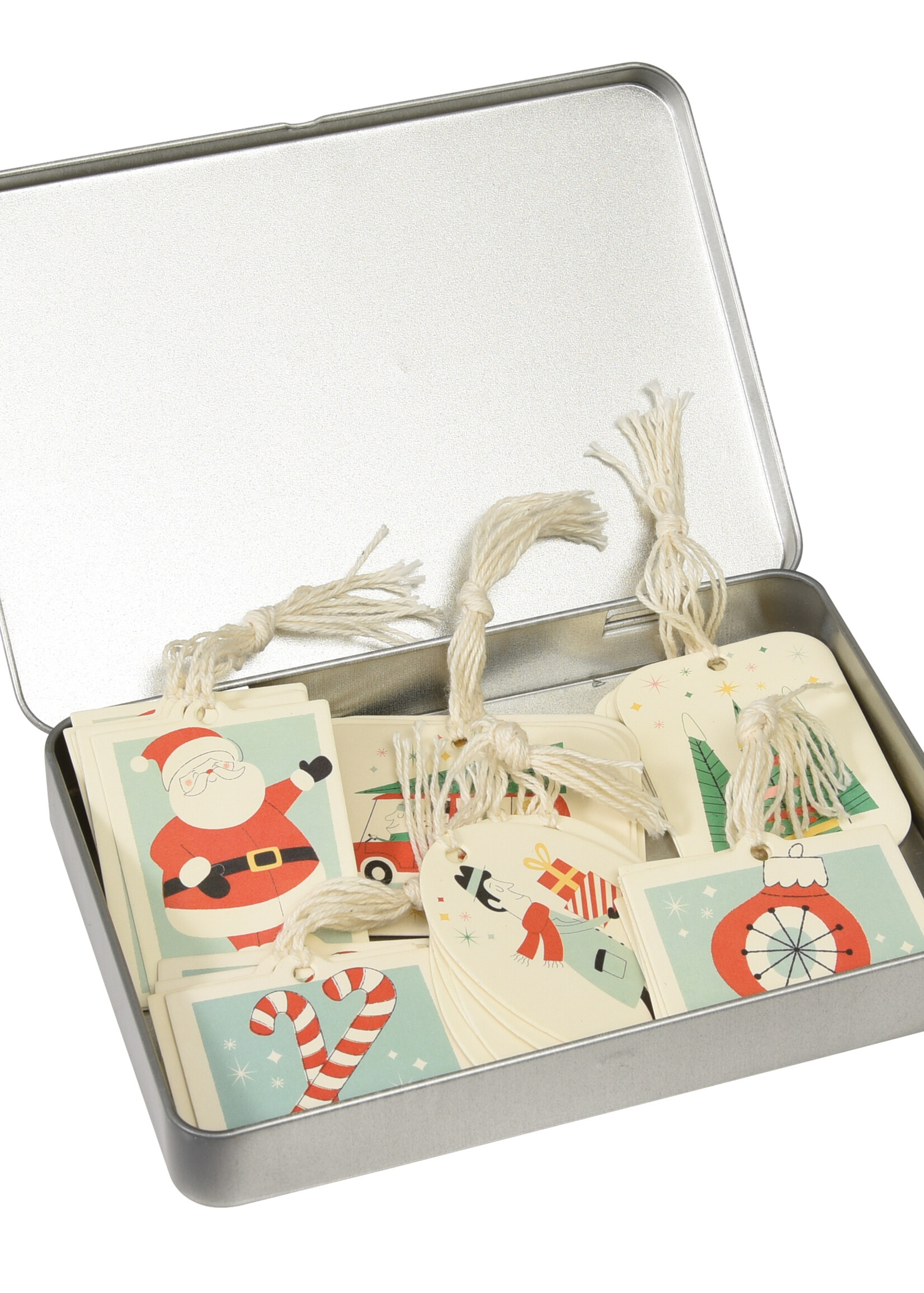 Rex London cadeaukaartjes / cadeau labels voor kerstcadeaus - blikje met 36 stuks