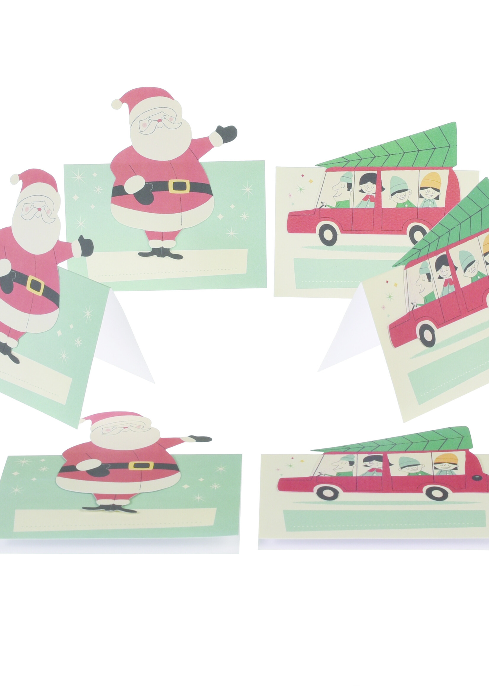 Rex London Set van 6 tafelschikking kaartjes voor kerstdiner
