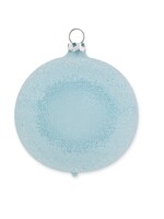 Kerstbal met Sprankelende Dauw Aqua Blauw