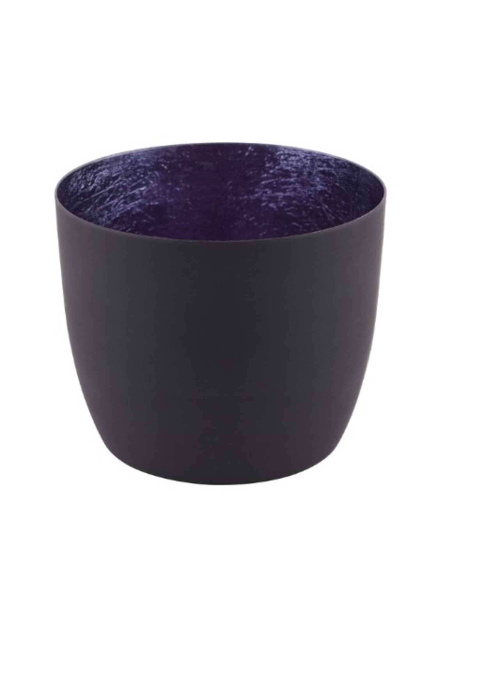Giftcompany waxinelichtjeshouder medium zwart en nachtblauw