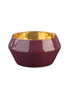 Giftcompany Layer Waxinelichthouder Bordeaux rood - Goud