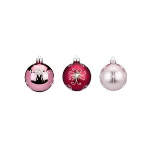 Romance Kerstballen - set van 3