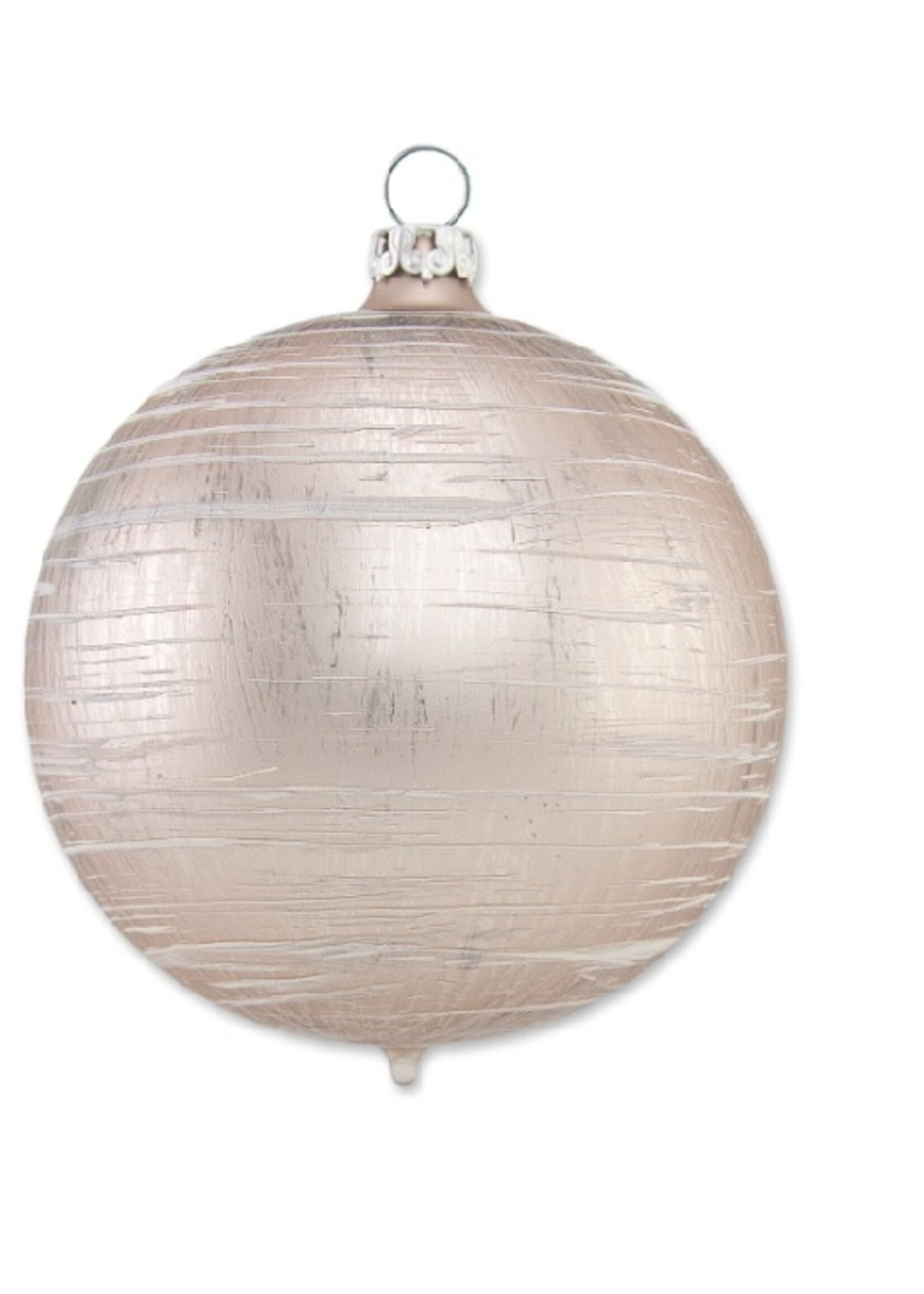 Tau[e kerstbal met vlekkerig vierkant 8 cm