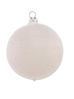 Kerstbal Taupe Gezandstraald