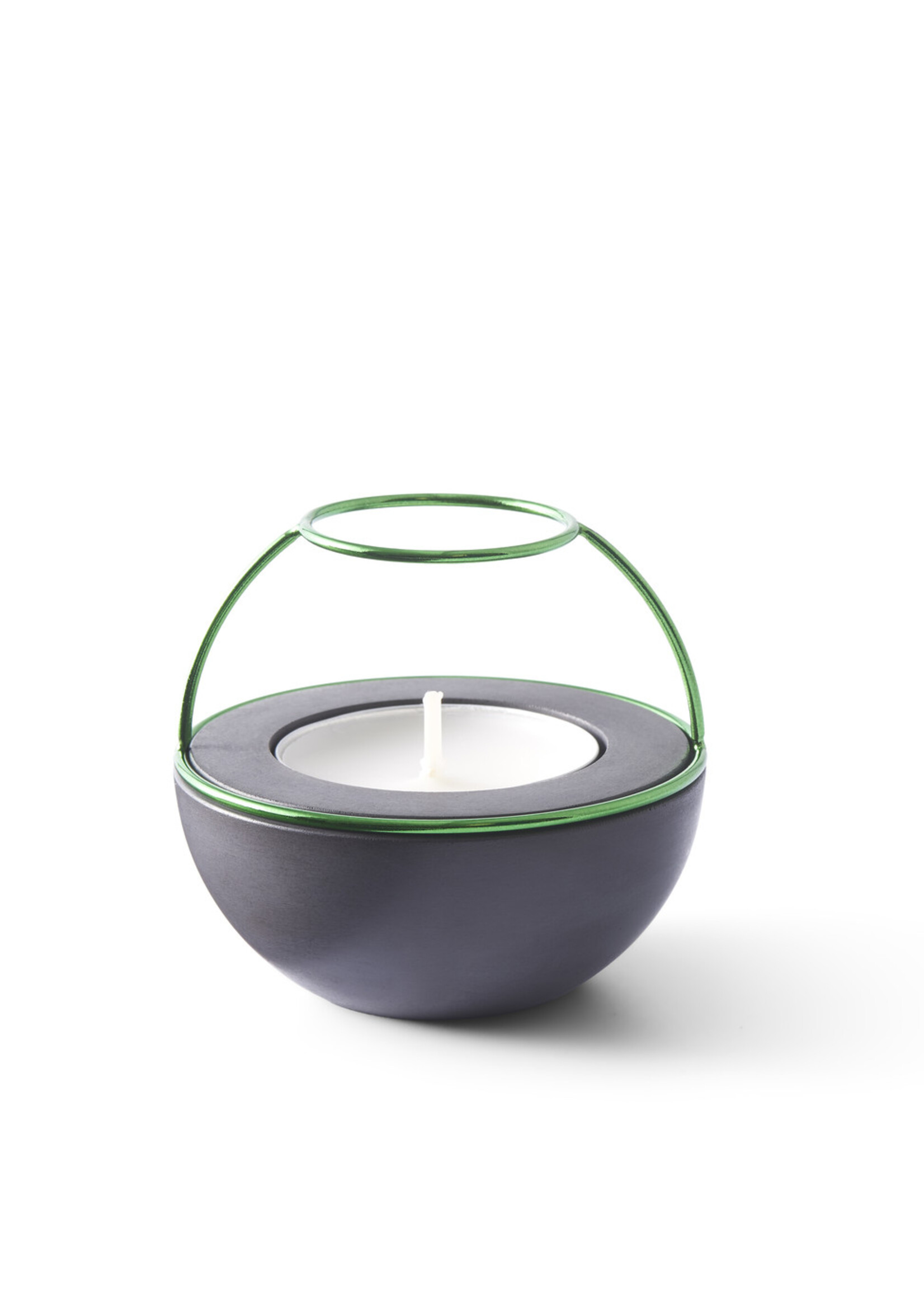 NAV Scandinavia Waxinelichthouder Flaming Rings Confetti zwart/groen