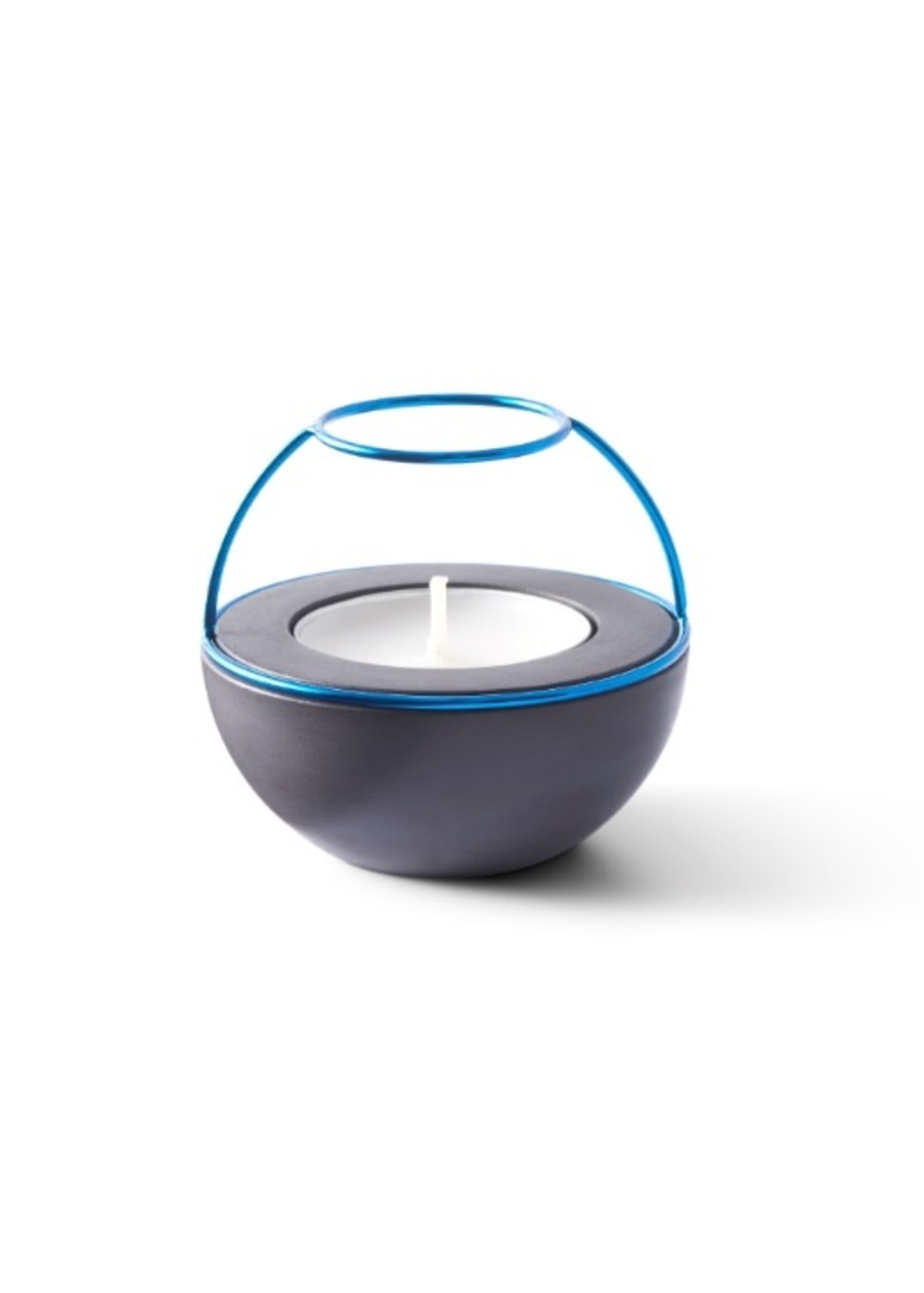 NAV Scandinavia Waxinelichthouder Flaming Rings Confetti Zwart/Blauw
