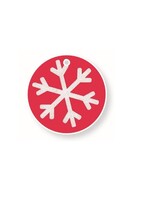 Sneeuwvlok Geschenkkaartjes Rood Wit