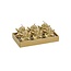 Set van 6 gouden engeltjes waxinekaarsjes