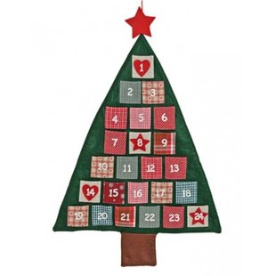 Adventskalender Kerstboom met Rode Ster