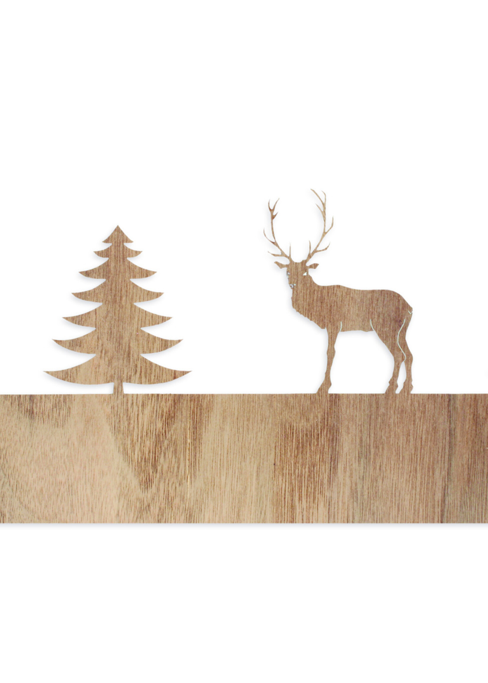 designimdorf Los motief voor Schaduwspel Hert in het bos waxinelichthouder groot