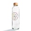 Carry Bottles Glazen Drinkfles Flower Elements 0.7 liter