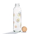 Carry Bottles Glazen Drinkfles Flower Elements 0.7 liter