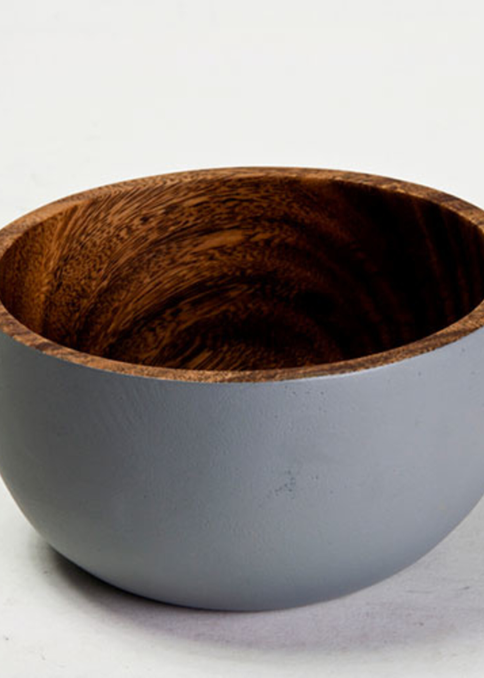 Kinta grijze ronde schaal 16,5 x 8,5 cm