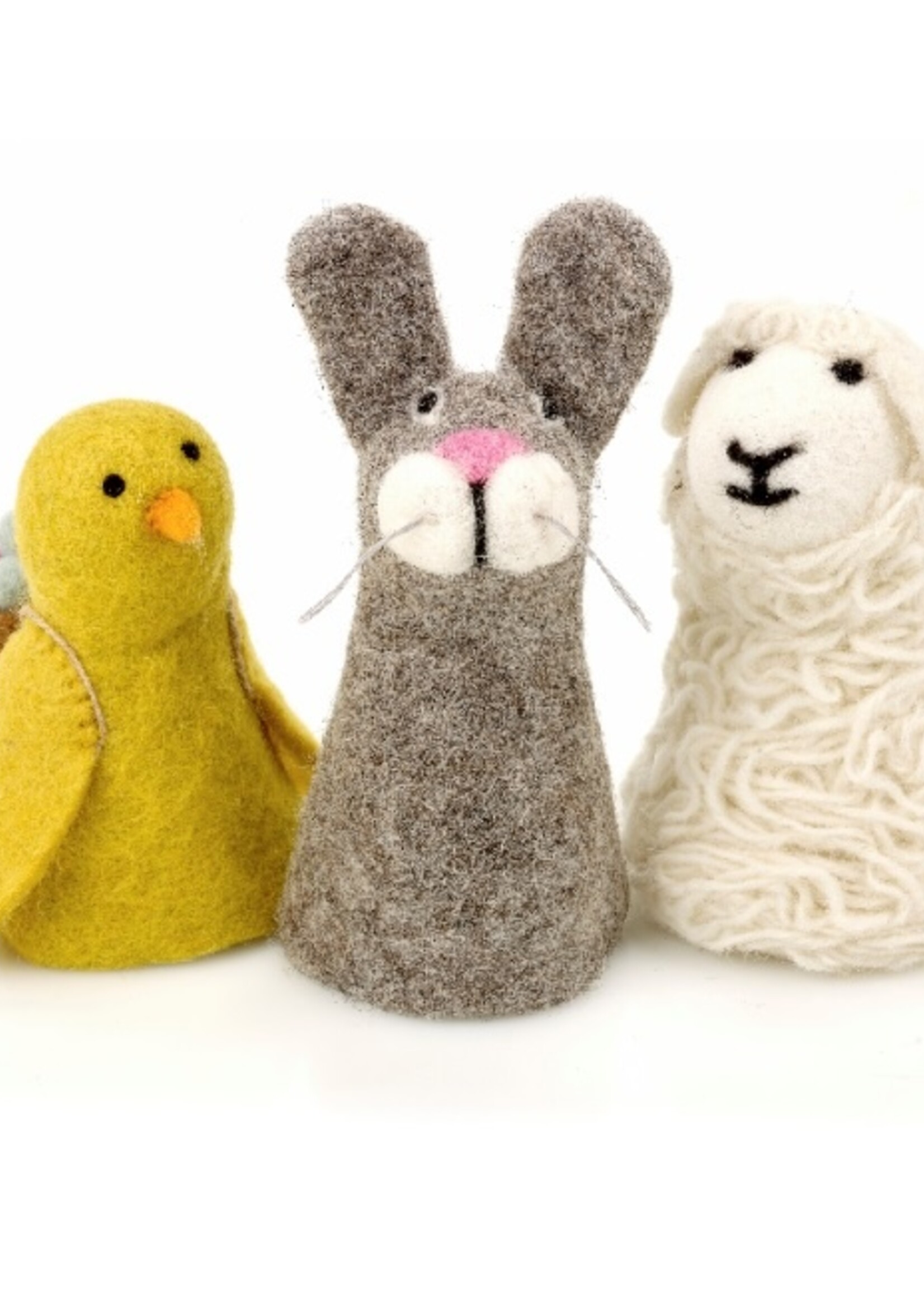 Felt so good handgemaakte naaldvilten eiwarmer lammetje