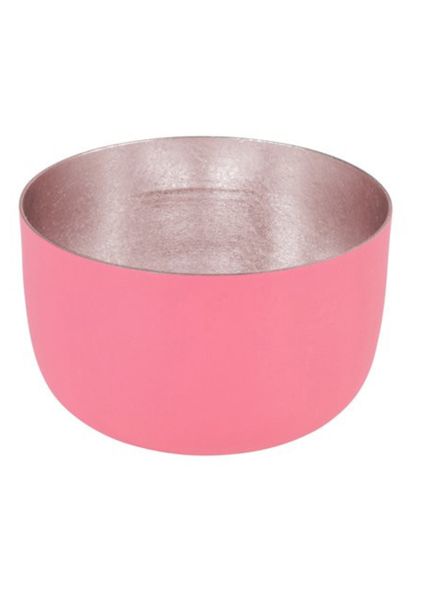 Giftcompany waxinelichtjeshouder koraal roze en nudegold