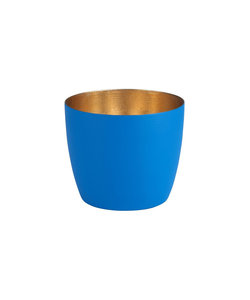 Madras Waxinelichthouder medium Azure - Nudegold