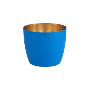 Madras Waxinelichthouder medium Azure - Nudegold