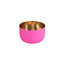Giftcompany waxinelichtjeshouder fel roze met nudegold