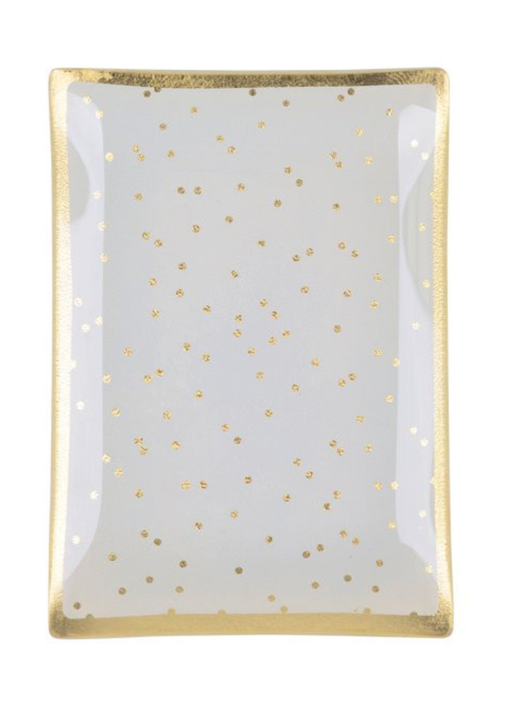 Giftcompany Glazen schoteltje met golden dots