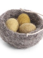 Én Gry & Sif Vogelnestje met Gele Eitjes Paashanger