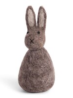 Én Gry & Sif Grijze Vilten Paashaas