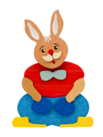 Graupner Paashaas Rood  en Lichtblauw