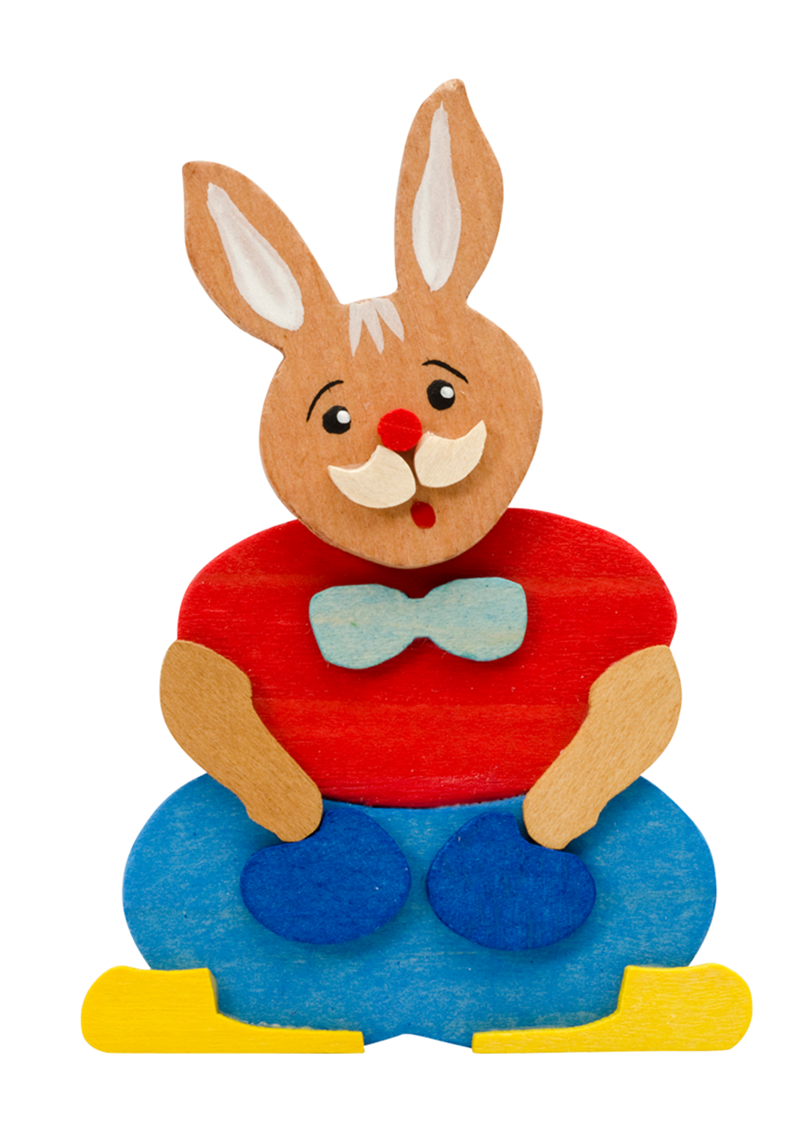 Graupner houten handgemaakte paashaasje met klemmetje