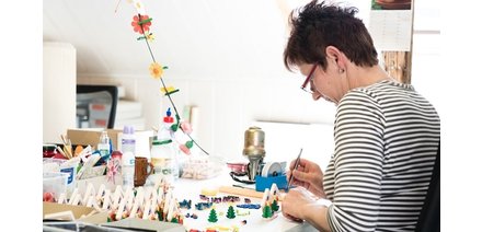 Houten en handgemaakte kunstwerkjes