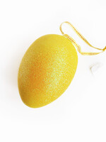 Geel Glitter Paasei