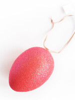 Koraalrood Glitter Paasei