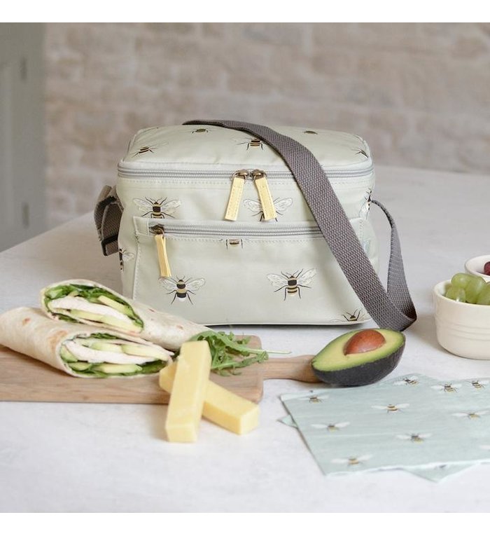 Sophie Allport lunchtasje met bijenpatroon