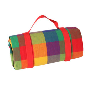Picknickkleed Gekleurde Ruitjes XL