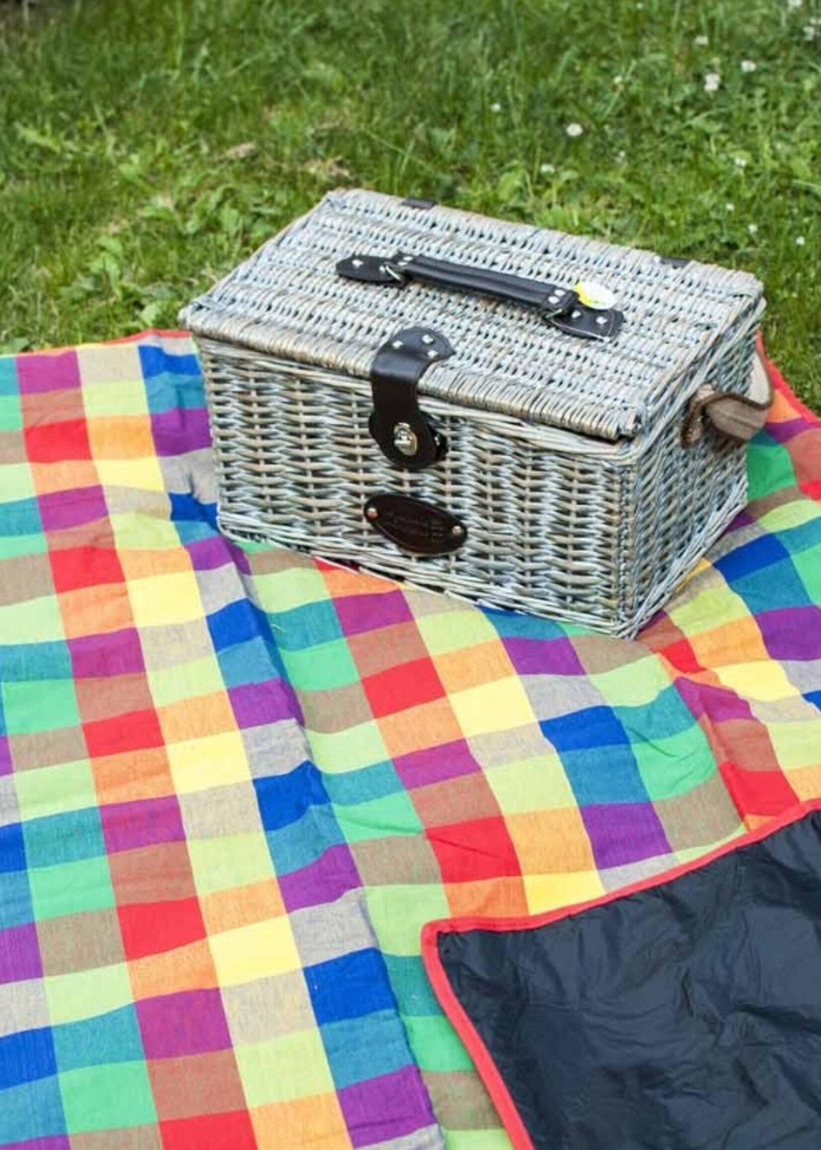 Les Jardins de la Comtesse picknickkleed met gekleurde ruitjes 280 x 140 cm