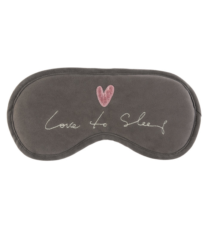 Sophie Allport slaapmasker - oogmasker met hartje en tekst "Love to sleep"