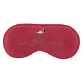 Sophie Allport slaapmasker - oogmasker met flamingo en tekst "Let's fly away"