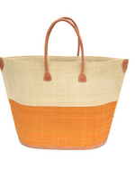 Hippe Strandtas Naturel & Saffraan Geel
