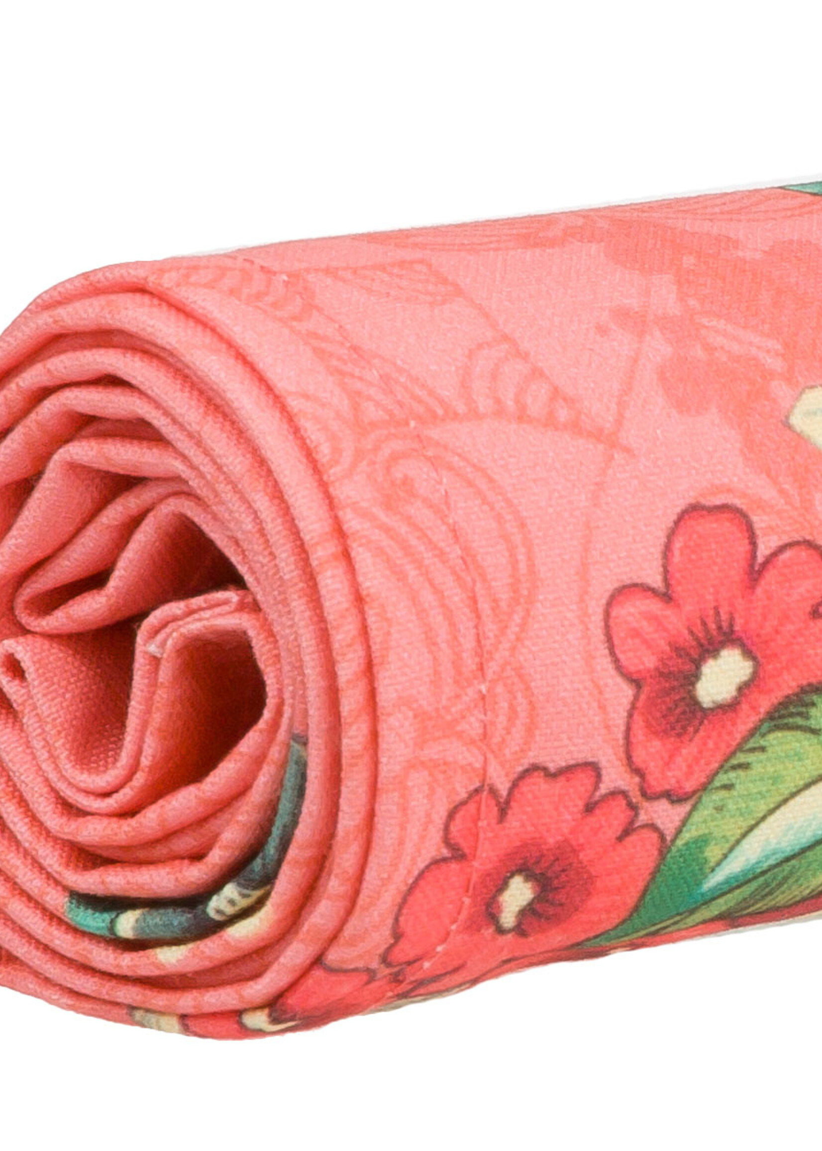 Vent de Bohème  tuinstoel - ligstoel - strandstoel van acaciahout met bohemien motief Hanami Koraal
