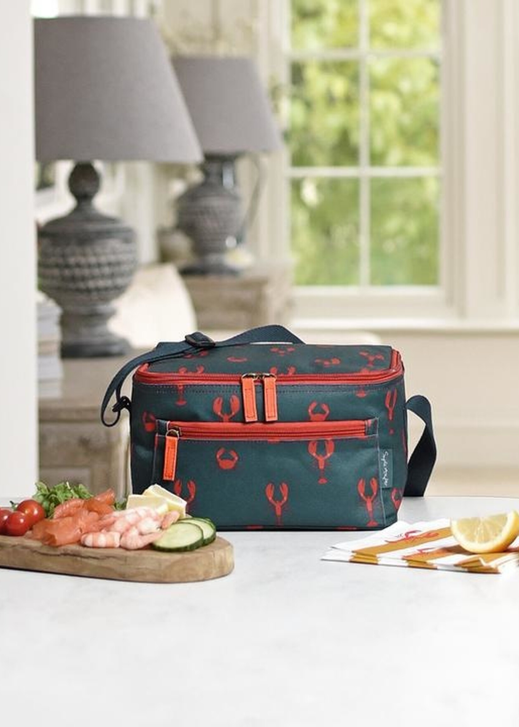 Sophie Allport lunch tasje met kreeften patroon