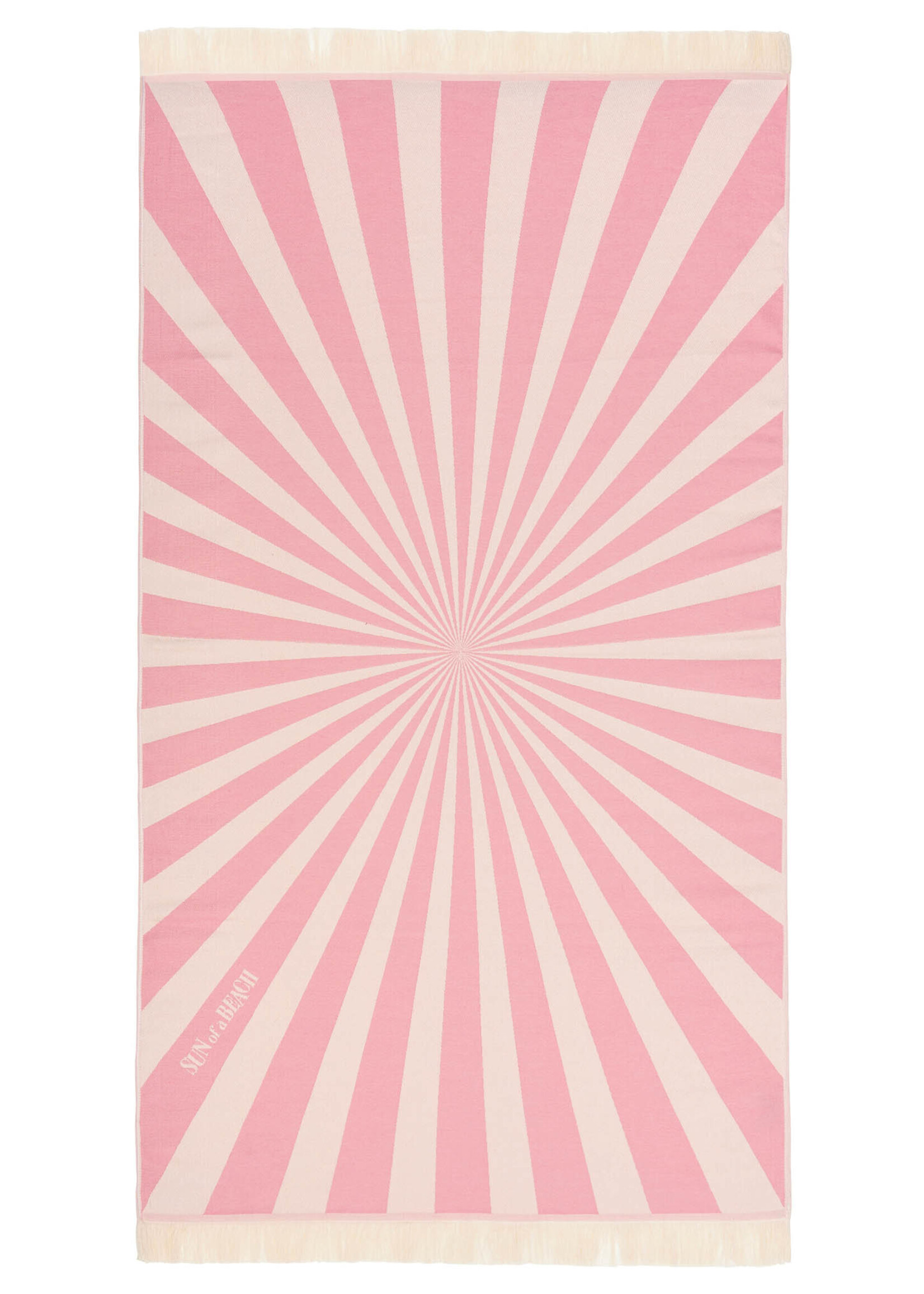 Sun of a Beach  vederlichte roze lollipop strandhanddoek - hamamdoek