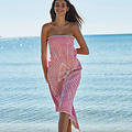 Sun of a Beach  vederlichte roze Derde Oog strandhanddoek - hamamdoek