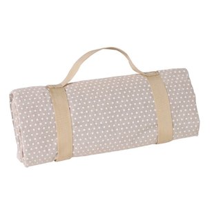 Picknickkleed Beige met Witte Stippen XL