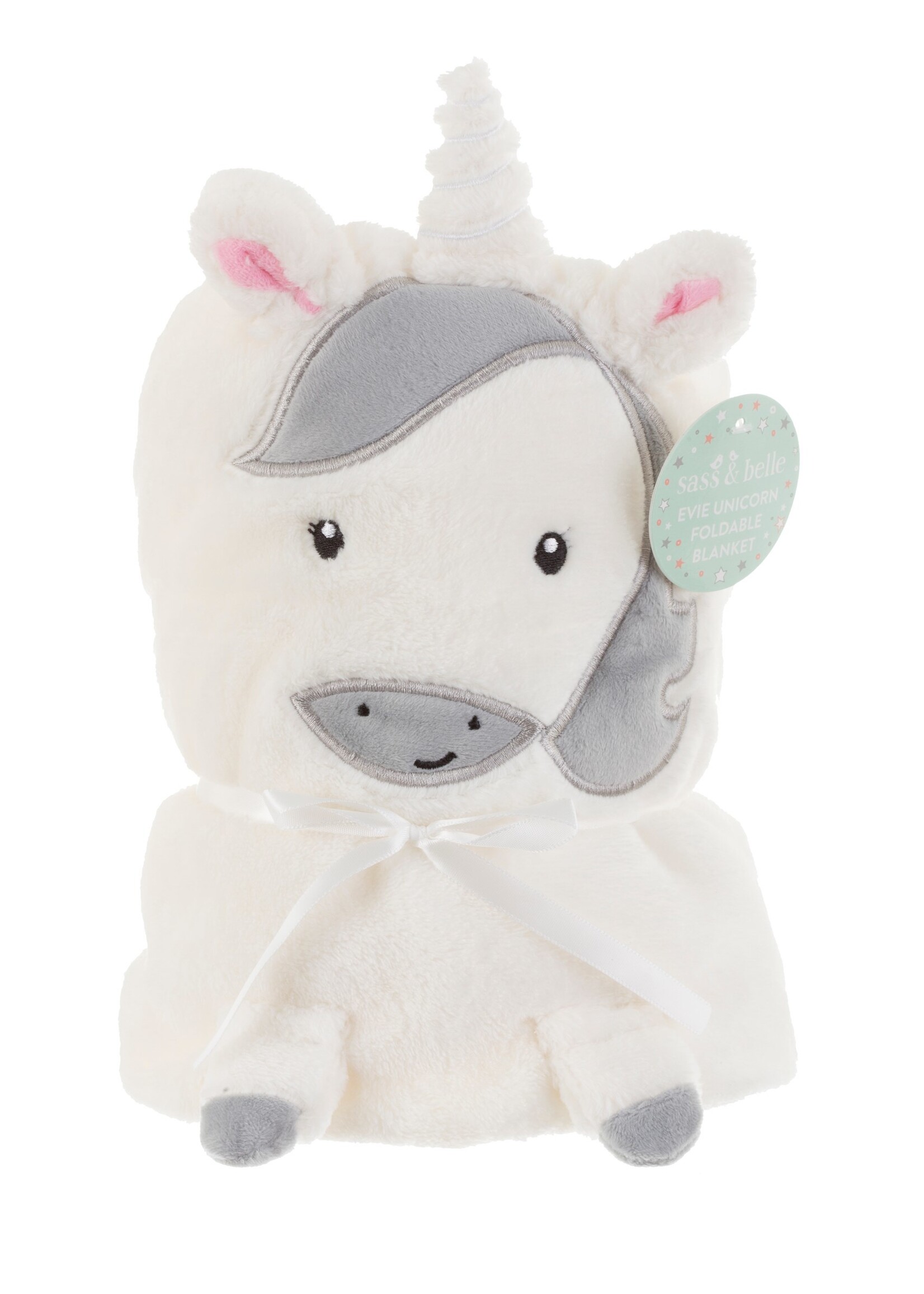 Sass & Belle eenhoorn babydeken van zachte fleece