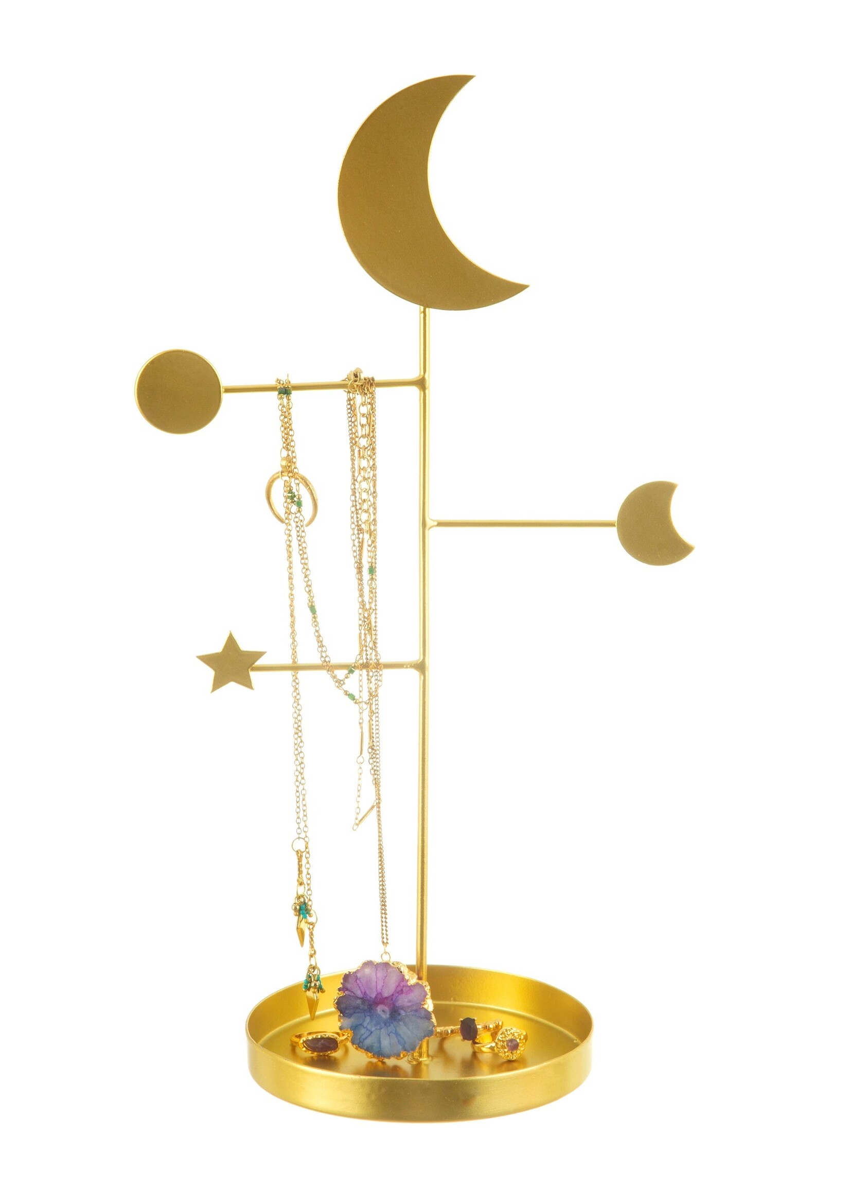 Sass & Belle gouden galaxy sieradenstandaard uit de Celestial collectie