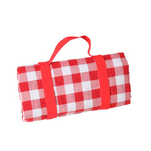 Picknickkleed Rood Wit Geblokt XL