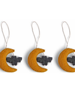 Én Gry & Sif Halloween Maan met Vleermuis Hangertjes - set van 3